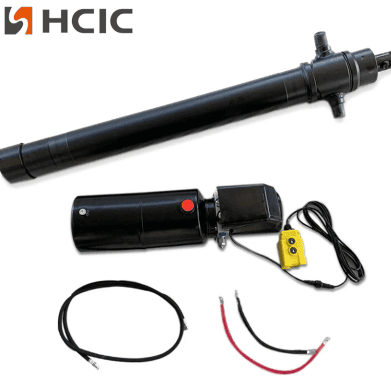 4TG-E90-1000 ट्रेलर हाइड्रोलिक सिलेंडर + कस्टम पावर यूनिट कॉम्बो