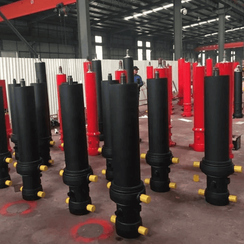 FEE-5TG-E191*4826 फ्रंट-माउंटेड मल्टी-स्टेज हाइड्रोलिक सिलेंडर