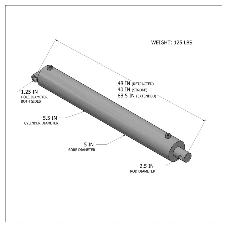 हाइड्रोलिक नॉन-बाईपास सिलेंडर